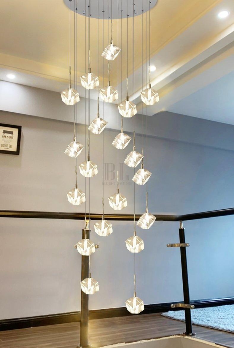 Transparent Crystal Chandelier - Zelno Lighting
