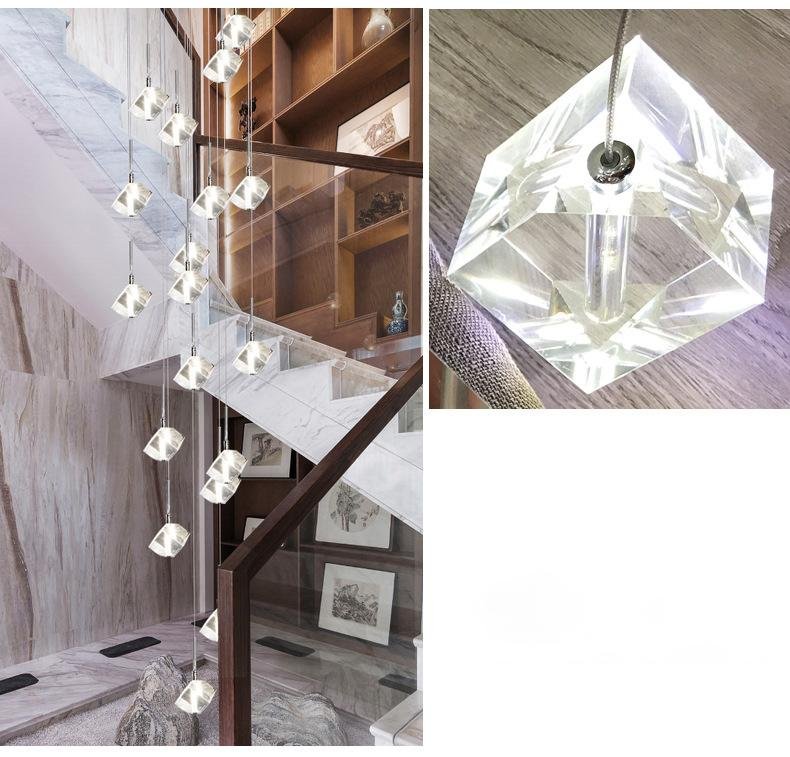 Transparent Crystal Chandelier - Zelno Lighting
