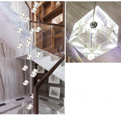 Transparent Crystal Chandelier - Zelno Lighting