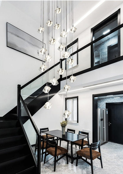 Transparent Crystal Chandelier - Zelno Lighting