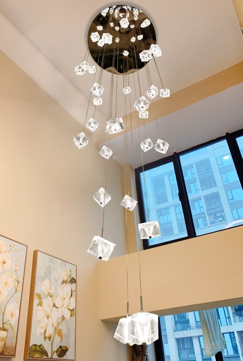 Transparent Crystal Chandelier - Zelno Lighting