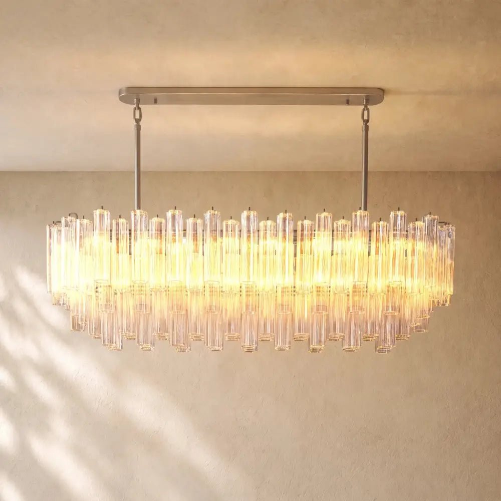 Tronchy Glass Linear Chandelier - Zelno