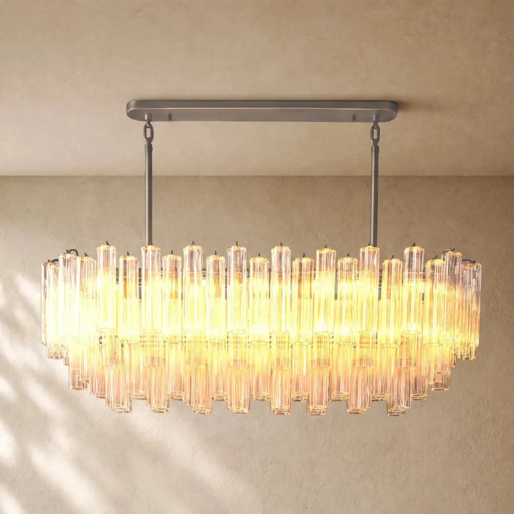 Tronchy Glass Linear Chandelier - Zelno