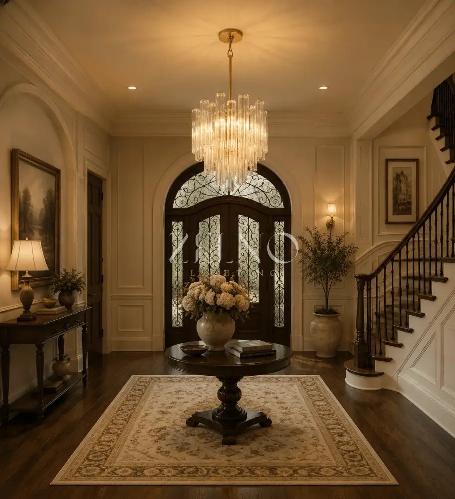 Tronchy Glass Round Chandelier - Zelno