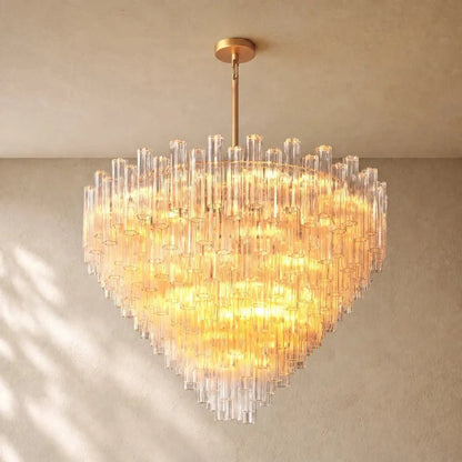 Tronchy Glass Round Chandelier - Zelno