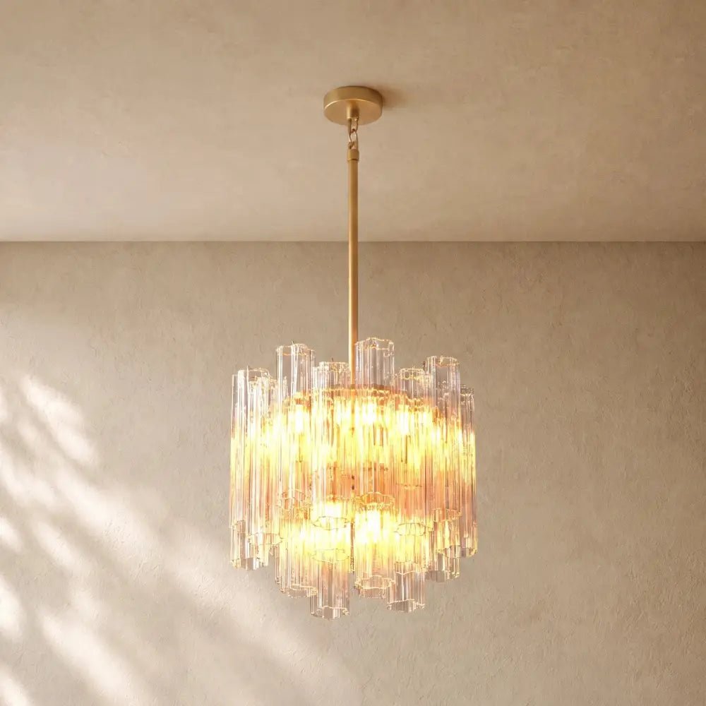 Tronchy Glass Round Chandelier - Zelno