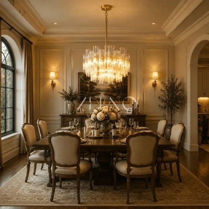 Tronchy Glass Round Chandelier - Zelno