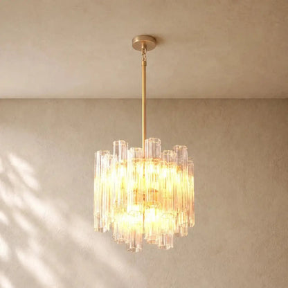 Tronchy Glass Round Chandelier - Zelno