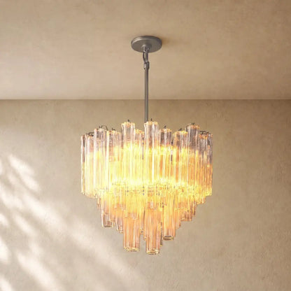 Tronchy Glass Round Chandelier - Zelno