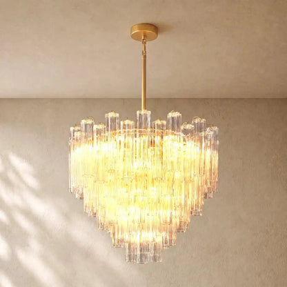 Tronchy Glass Round Chandelier - Zelno