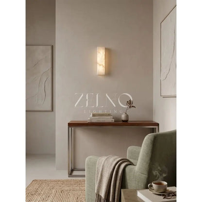 Tropez Alabaster Wall Sconce - Zelno