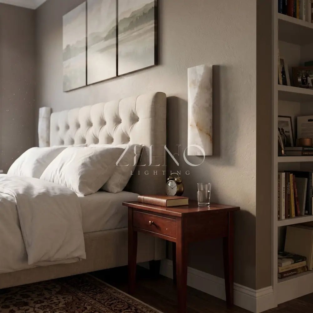Tropez Alabaster Wall Sconce - Zelno