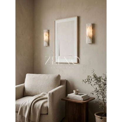 Tropez Alabaster Wall Sconce - Zelno