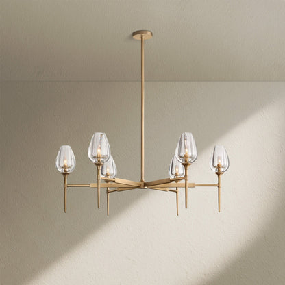 Tulfze Round Chandelier 27"42"54" - Zelno