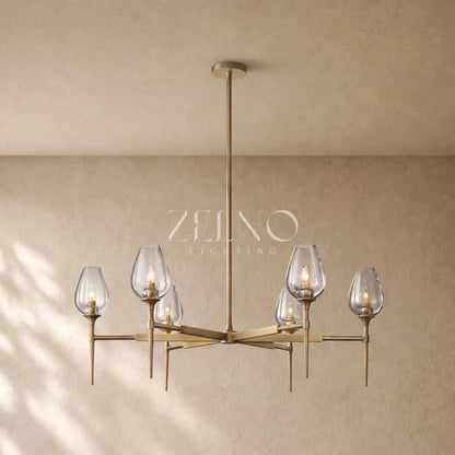 Tulipa Round Chandelier - Zelno