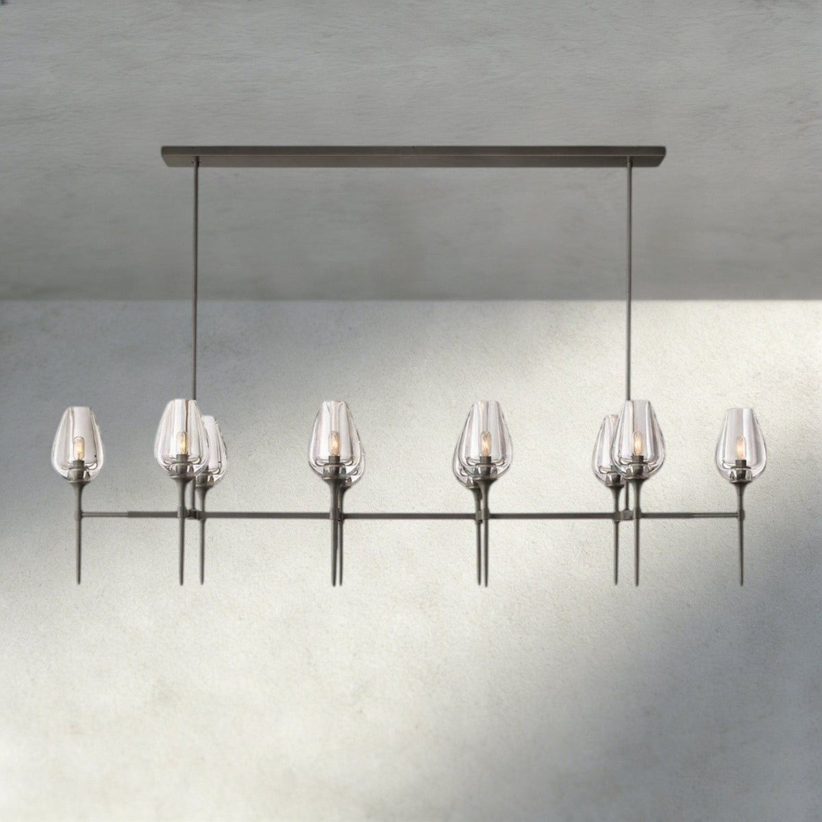 Tuple Linear Chandelier 52", 65" - Zelno