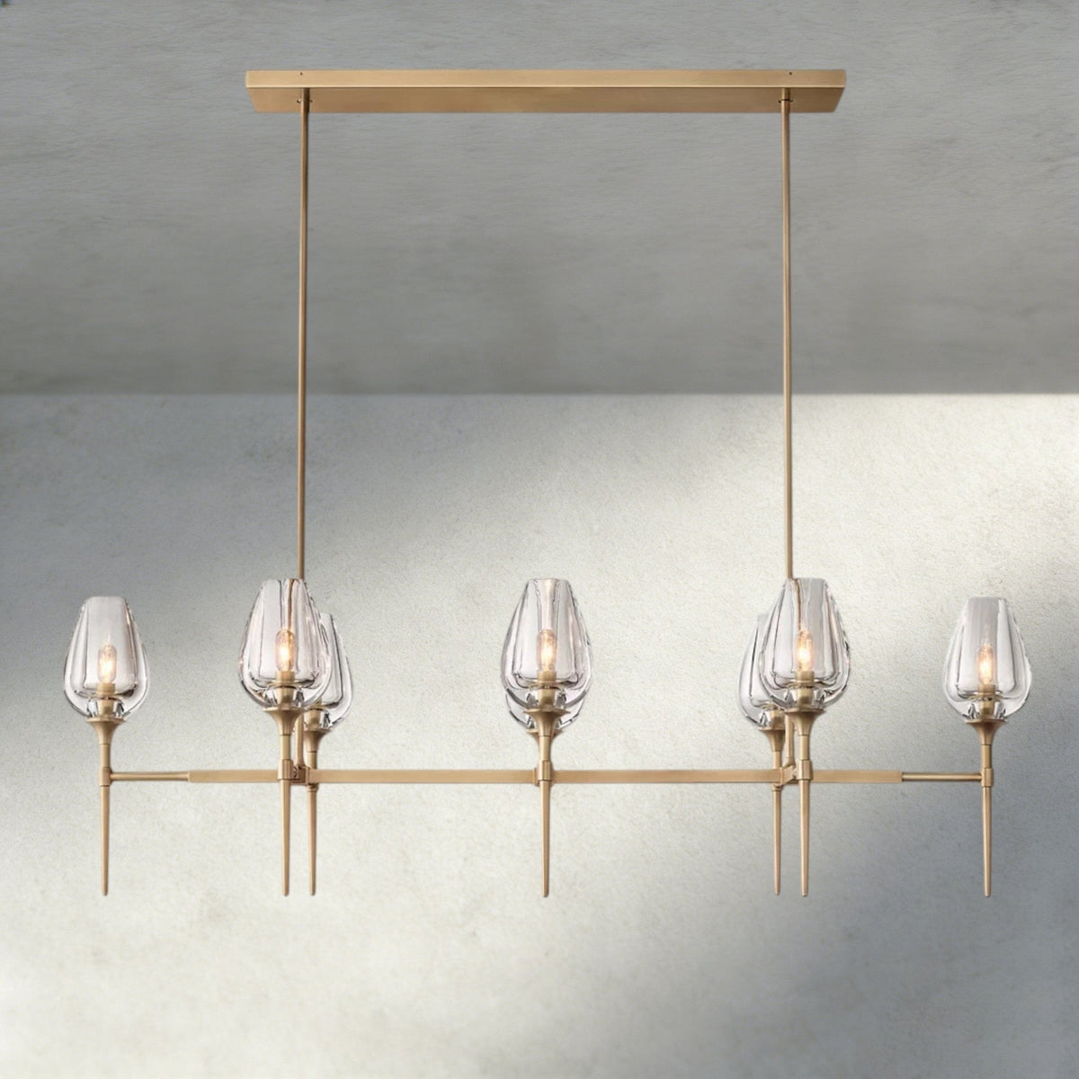 Tuple Linear Chandelier 52", 65" - Zelno