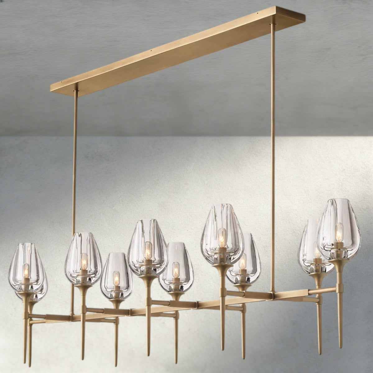 Tuple Linear Chandelier 52", 65" - Zelno