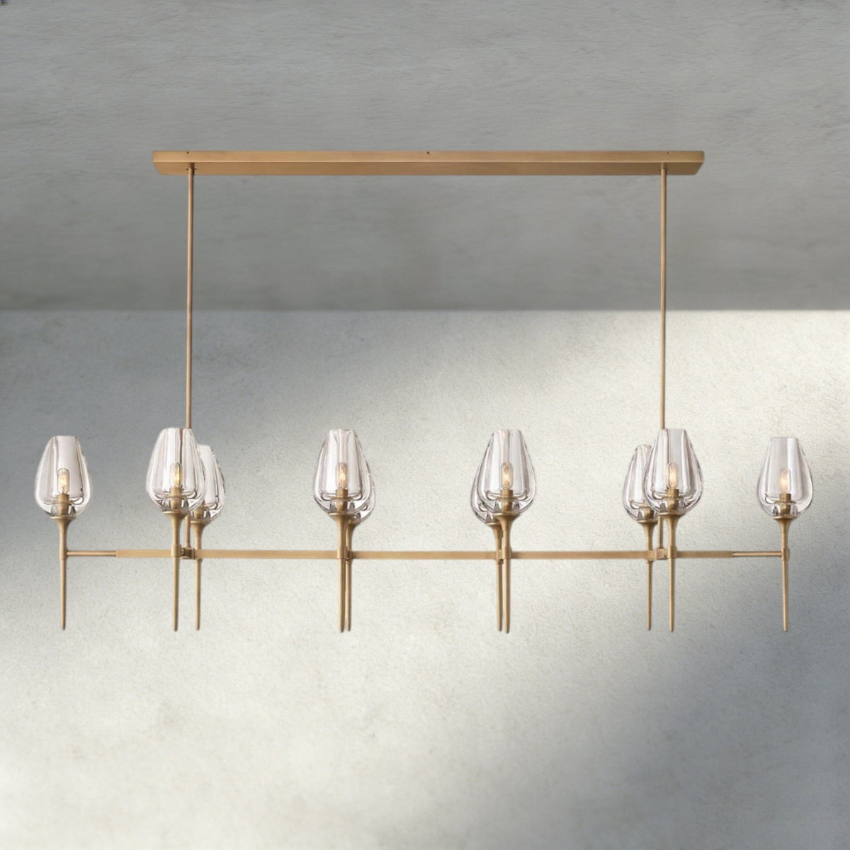 Tuple Linear Chandelier 52", 65" - Zelno