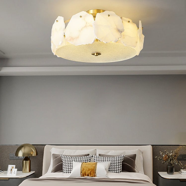 Valeria Alabaster Ceiling Lamp - Zelno Lighting
