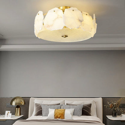 Valeria Alabaster Ceiling Lamp - Zelno Lighting