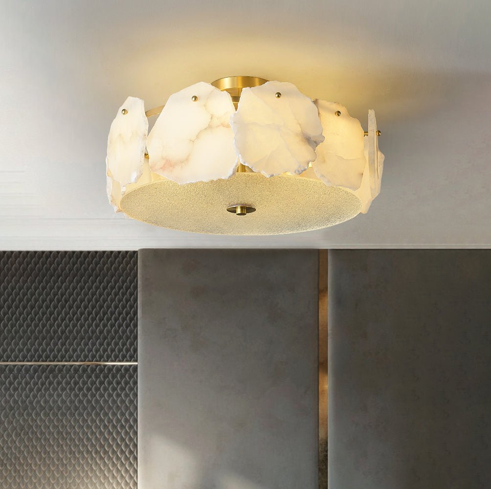 Valeria Alabaster Ceiling Lamp - Zelno Lighting