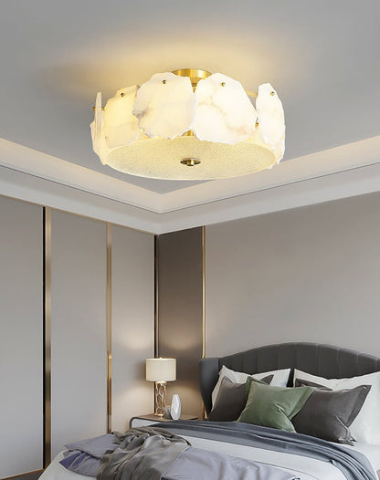 Valeria Alabaster Ceiling Lamp - Zelno Lighting