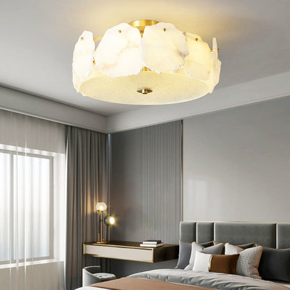 Valeria Alabaster Ceiling Lamp - Zelno Lighting