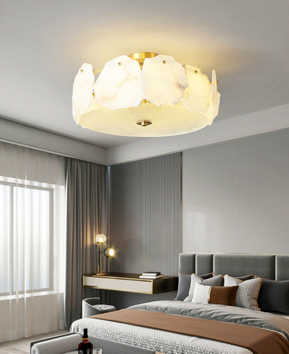 Valeria Alabaster Ceiling Lamp - Zelno Lighting