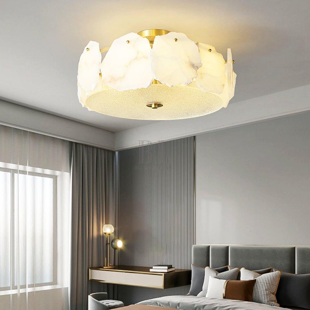 Valeria Alabaster Ceiling Lamp - Zelno Lighting