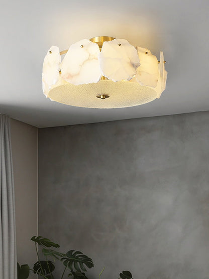 Valeria Alabaster Ceiling Lamp - Zelno Lighting