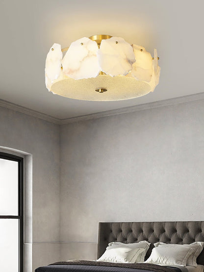 Valeria Alabaster Ceiling Lamp - Zelno Lighting