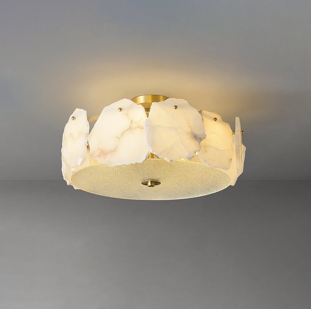 Valeria Alabaster Ceiling Lamp - Zelno Lighting