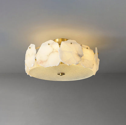Valeria Alabaster Ceiling Lamp - Zelno Lighting