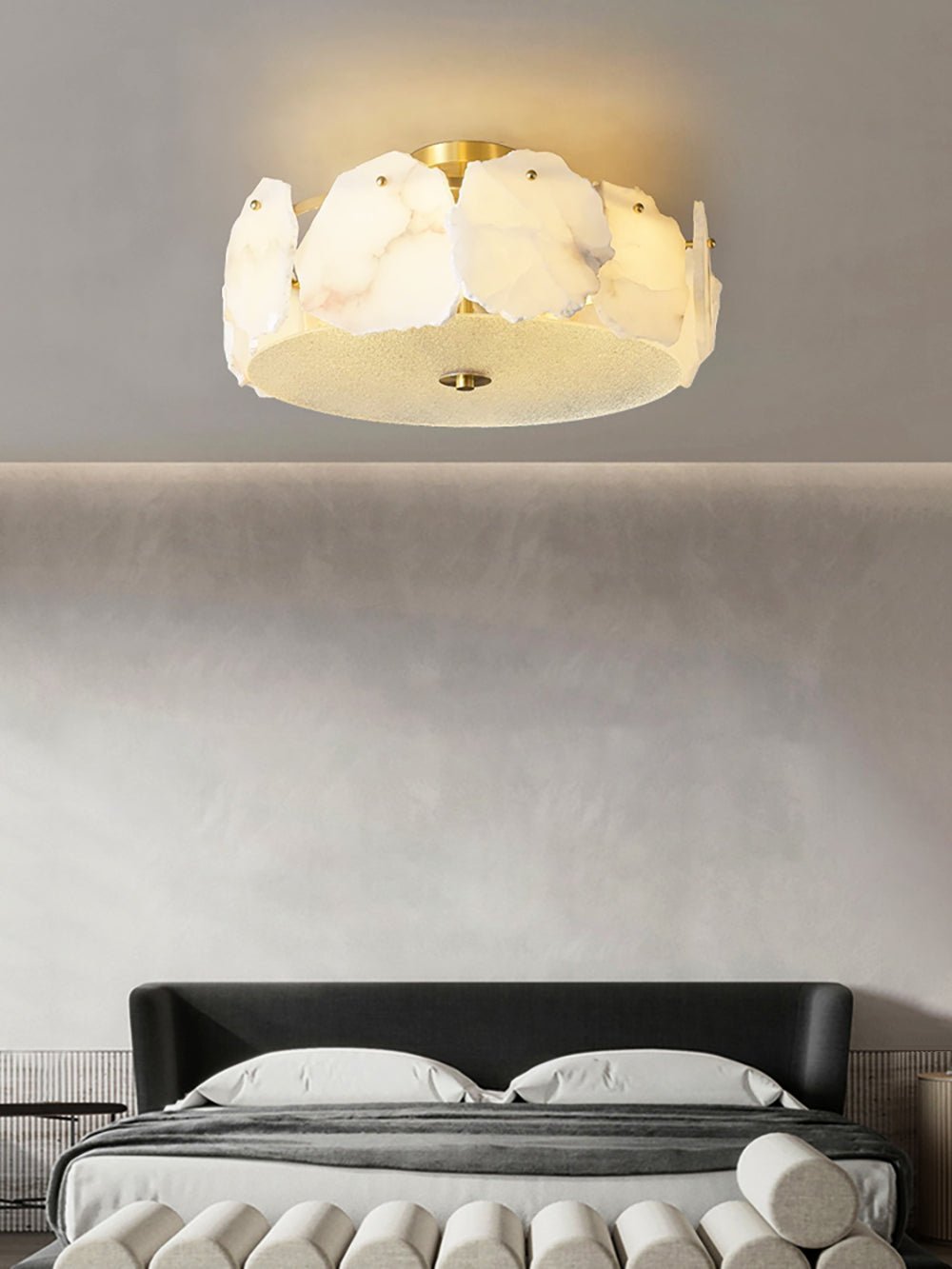Valeria Alabaster Ceiling Lamp - Zelno Lighting