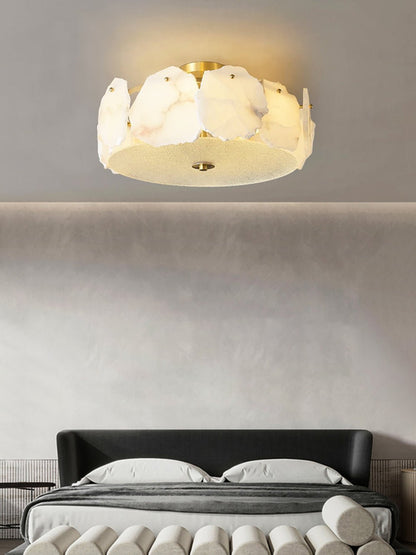 Valeria Alabaster Ceiling Lamp - Zelno Lighting