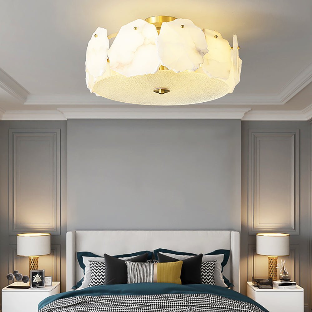 Valeria Alabaster Ceiling Lamp - Zelno Lighting