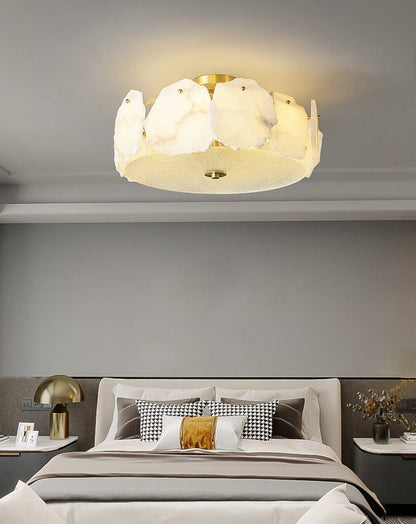 Valeria Alabaster Ceiling Lamp - Zelno Lighting