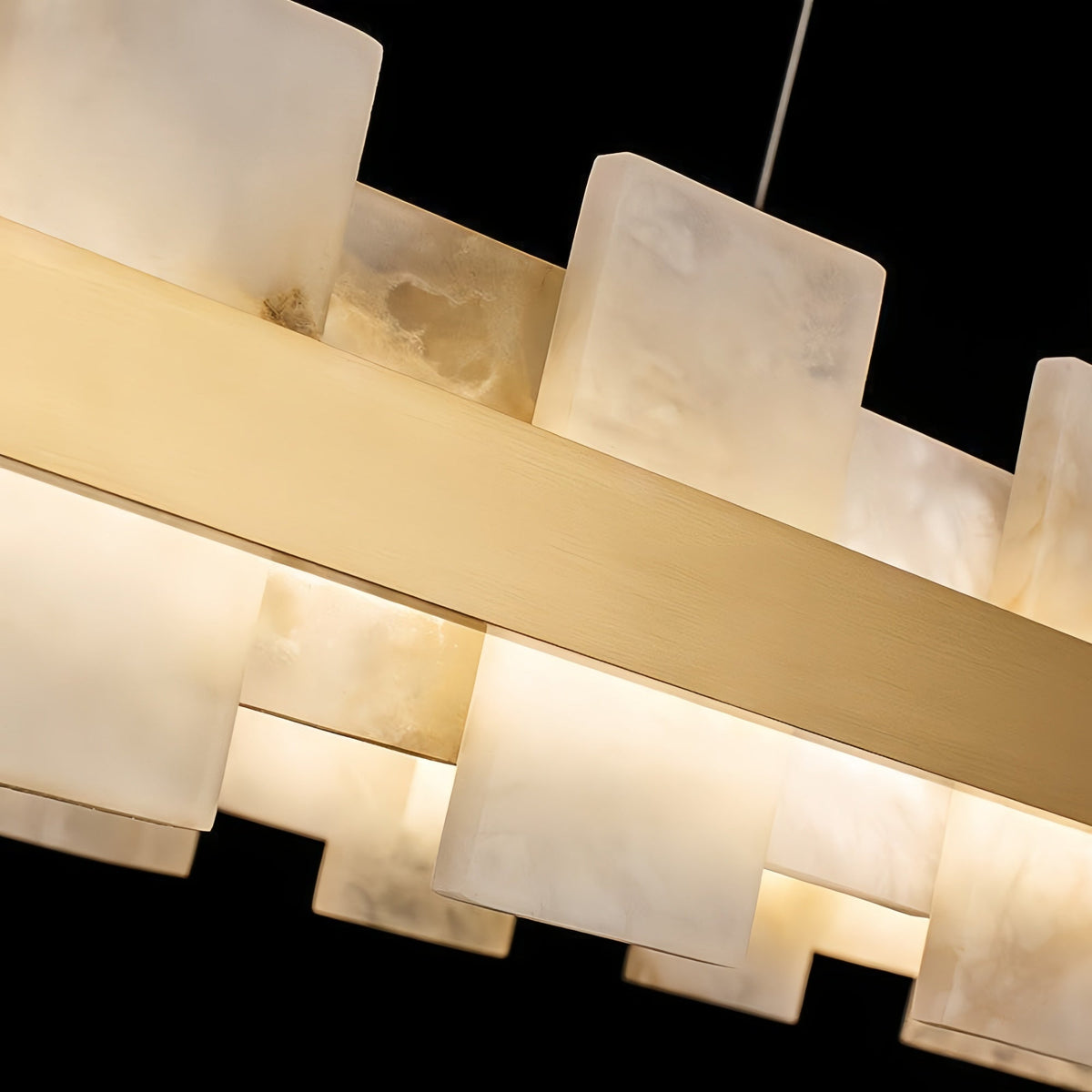 Varnaka Alabaster Chandelier Light - Zelno Lighting