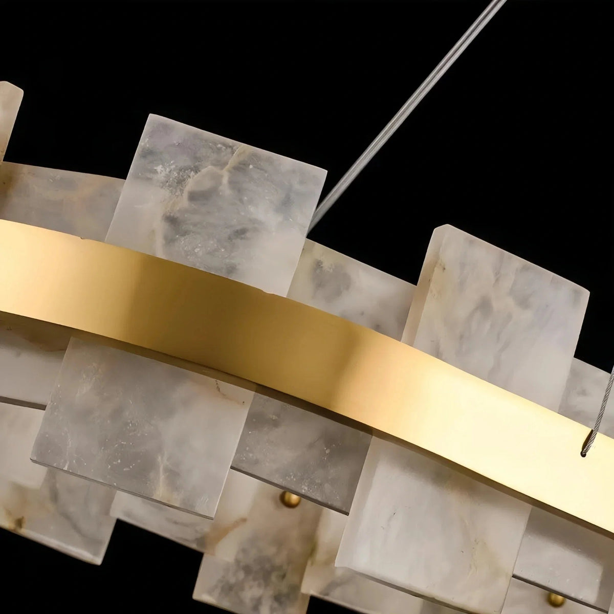 Varnaka Alabaster Chandelier Light - Zelno Lighting