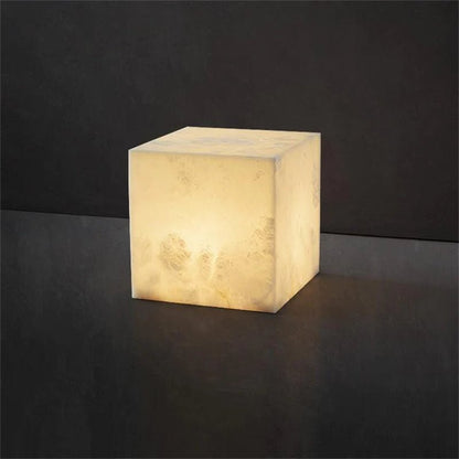 Vasilia Alabaster Cubic Pendant For Dining Table, Kitchen Island Pendant - Zelno Lighting