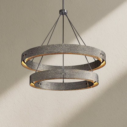 veufz Two-Tier Round Chandelier D 60" - Zelno
