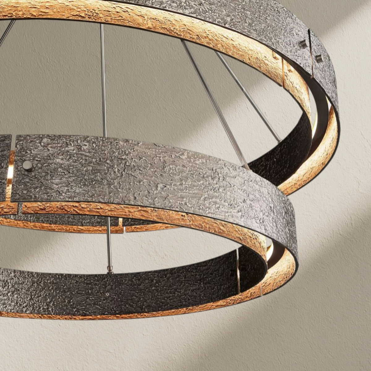 veufz Two-Tier Round Chandelier D 60" - Zelno
