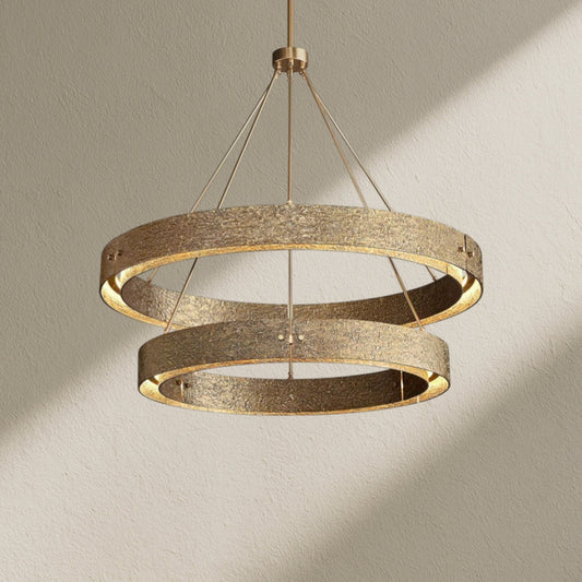 veufz Two-Tier Round Chandelier D 60" - Zelno
