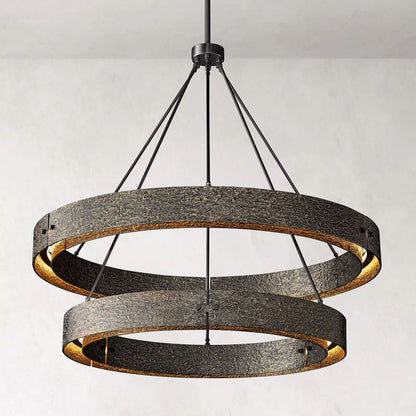 Vilary 2-tier Round Chandelier 60" - Zelno Lighting