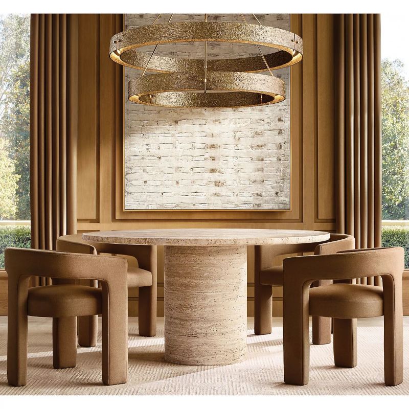 Vilary 2-tier Round Chandelier 60" - Zelno Lighting