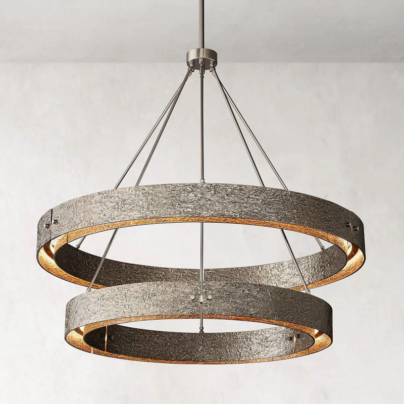 Vilary 2-tier Round Chandelier 60" - Zelno Lighting