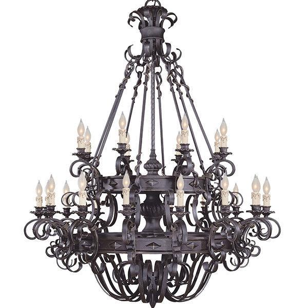 Vintage Iron Simple Candle Art Chandelier - Zelno