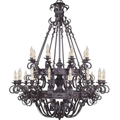 Vintage Iron Simple Candle Art Chandelier - Zelno