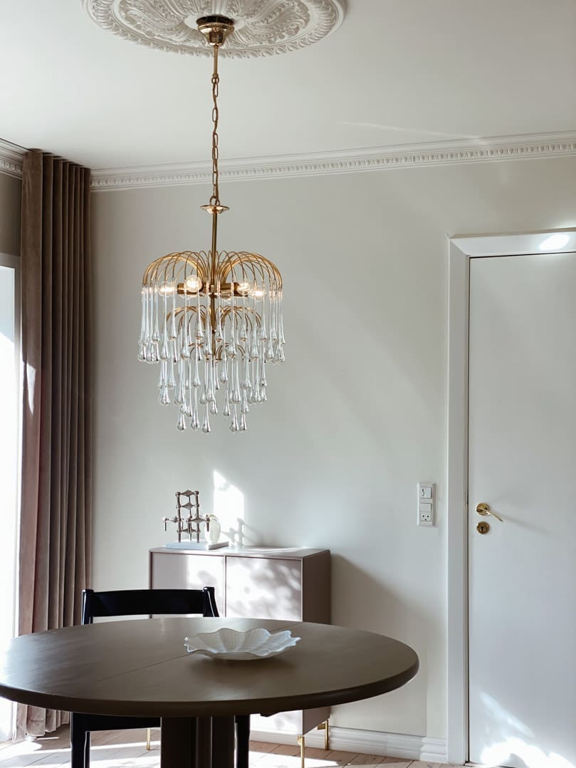 Vintage – Murano chandelier – Teardrop – 68 drops – Clear - Zelno Lighting